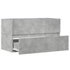 vidaXL Dulap de chiuvetă, gri beton, 90x38,5x45 cm, lemn prelucrat