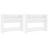 vidaXL Pantofare de perete, 2 buc., alb, 80x18x60 cm, PAL