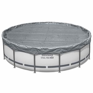 Bestway Husă pentru piscină &Oslash;4,57 m Rotund Poliester Gri