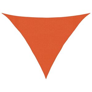 vidaXL P&acirc;nză parasolar, portocaliu, 3x3x4,2 m, HDPE, 160 g/m&sup2;