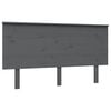 vidaXL Tăblie de pat, gri, 144x6x82,5 cm, lemn masiv de pin