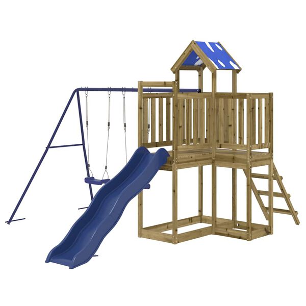 vidaXL Set de joacă pentru exterior, lemn de pin impregnat