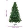 vidaXL Brad de Crăciun artificial, ace cu aspect natural, 210cm, verde