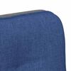 vidaXL Scaun de birou pivotant, albastru, material textil