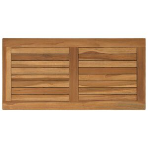 vidaXL Placă de masă Dreptunghiular Lemn solid de tec natural