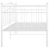 vidaXL Cadru pat canapea, alb, 90x200 cm, metal
