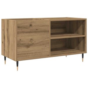 vidaXL Dulap discuri stejar artizanal, 84,5x38x48 cm, lemn prelucrat