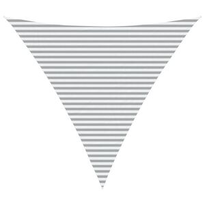 vidaXL P&acirc;nză de umbră Gri deschis și alb. 5 x 5 x 5 m