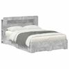 vidaXL Cadru de pat cu depozitare cu headboard Gri Beton 160 x 200 cm