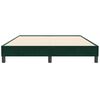 vidaXL Cadru de pat fără saltea Verde &icirc;nchis 140x210 cm catifea