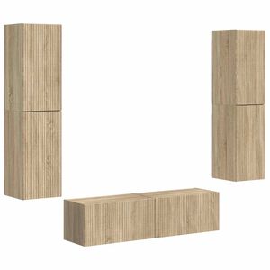 vidaXL Set comodă TV 6 pcs Stejar Sonoma Lemn compozit