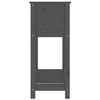 vidaXL Jardinieră cu raft, gri, 82,5x34,5x81 cm, lemn masiv de pin