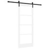 vidaXL Ușă glisantă ORKDAL Alb și negru 83 x 202 cm