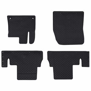 vidaXL Covor pentru mașină 4 pcs Negru Cauciuc