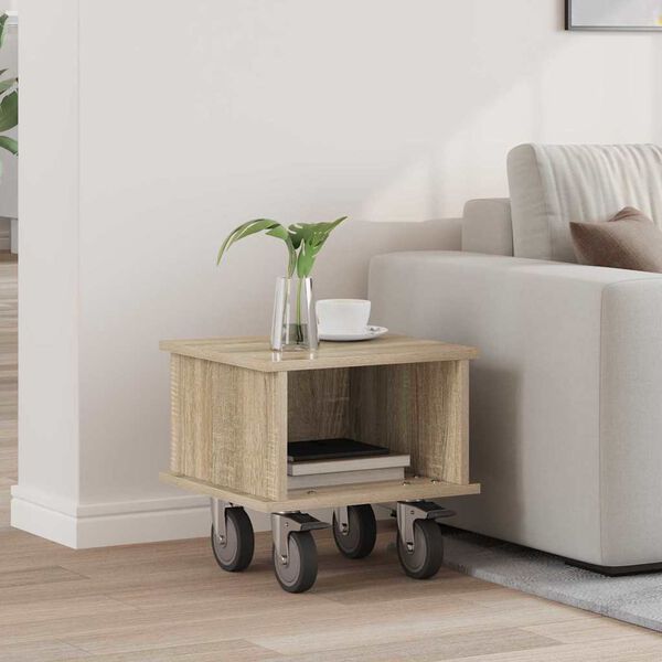 vidaXL Support TV Stejar Sonoma 37 x 35 x 35 cm Lemn compozit