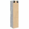 vidaXL Dulap suspendat de baie, gri beton, 30x30x130 cm lemn prelucrat