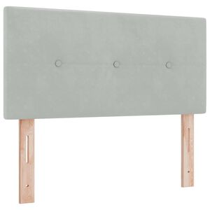 vidaXL Tăblie cap cu headboard Gri deschis 80 cm Piele artificială