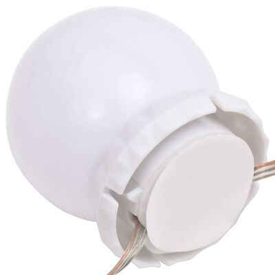 vidaXL Lampă de oglindă cu 8 becuri LED alb cald și alb rece