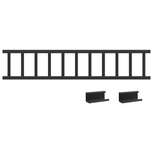 vidaXL Apărătoare de zăpadă pentru acoperiș Negru 100 x 2,5 x 20 cm