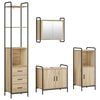 vidaXL Set dulap baie 4 buc. Stejar Sonoma 40 x 36 x 200,5 cm