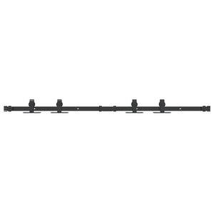 vidaXL Set uși glisante pentru dulap 122 cm oțel carbon