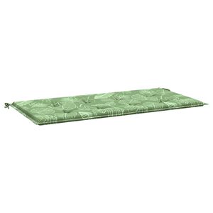 vidaXL Pernă bancă de grădină model frunze, 100x50x4 cm, textil oxford