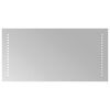 vidaXL Oglindă de baie cu LED Transparent 60 x 30 cm sticlă securizată