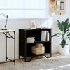 vidaXL Bibliotecă, negru, 80x31x74,5 cm, lemn prelucrat