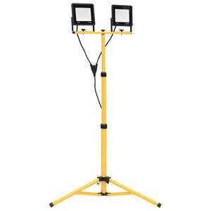 vidaXL Proiector cu LED și trepied, 2x50 W, alb rece