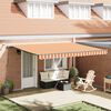 vidaXL Cortina Retractabilă galben și portocaliu 450 × 350 cm țesătură