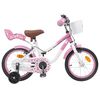 vidaXL Bicicletă pentru Copii 14 Inci pentru 3-5 ani Roz deschis