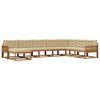 vidaXL Set de canapele de exterior 8 buc. Natural și Bej