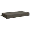 vidaXL Pernă pentru șezut SOEST 100% Polyester Gri 120 x 60 x 15 cm