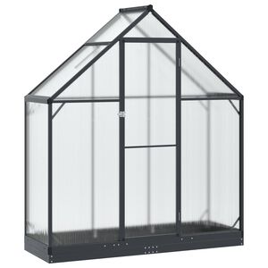 vidaXL Seră de grădină 185 x 63,5 x 207 cm Aluminiu și Oțel Galvanizat