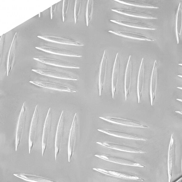 vidaXL Trepte Dreptunghiular 15 pcs Argintiu 60 x 18 cm Aluminiu