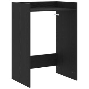 vidaXL Dulap pentru mașina de spălat Stejar Negru 67,5 x 48 x 97 cm