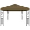 vidaXL Pavilion, gri taupe, 6 x 3 m, 180 g/m²
