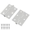 vidaXL Hinge 2 pcs Argintiu 50 x 38 x 1,3 mm Oțel