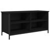 vidaXL Cabinet TV 100 x 40 x 50 cm Stejar Negru Lemn prelucrat
