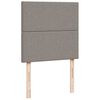 vidaXL Pat box spring cu saltea, gri taupe, 80x200 cm, textil