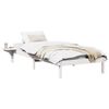 vidaXL Cadru de pat Alb 90 x 200 cm Lemn de pin masiv