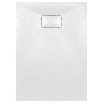 vidaXL Cădiță de duș, alb, 100 x 70 cm, SMC