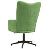 vidaXL Scaun de relaxare, verde deschis, catifea