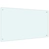 vidaXL Panou antistropi de bucătărie, culoare lapte, 100x60 cm sticlă securizată