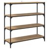 vidaXL Dulap pentru cărți 3 niveluri 100 x 33 x 100 cm