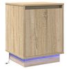 vidaXL Dulap de noapte Stejar Sonoma 39 x 34,5 x 50 cm Lemn prelucrat