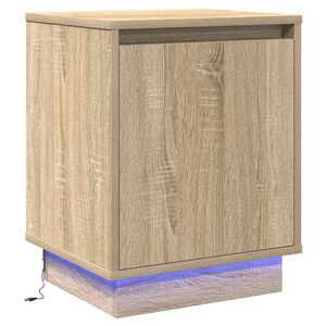 vidaXL Dulap de noapte Stejar Sonoma 39 x 34,5 x 50 cm Lemn prelucrat