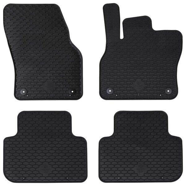 vidaXL Covor pentru mașină 4 pcs Negru potrivit pentru Audi Q3 TPE