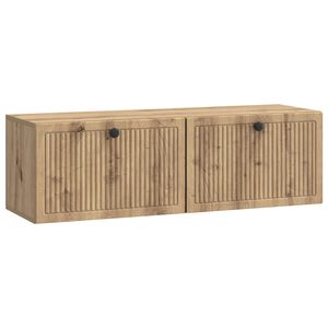 vidaXL Oglindă TV montată pe perete Stejar Artizanal 98 x 31 x 30 cm