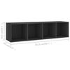 vidaXL Set de dulapuri TV, 3 piese, gri, lemn prelucrat